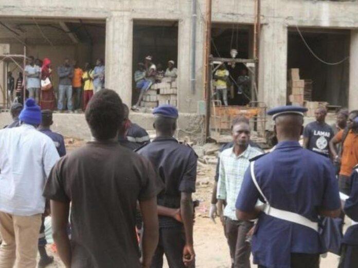 Effondrement de deux dalles a la citée KEUR GORGUI