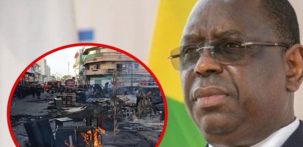 Incendie du marché Boucotte de Ziguinchor : Macky Sall remet une enveloppe de 50 millions et 10 t de riz aux victimes