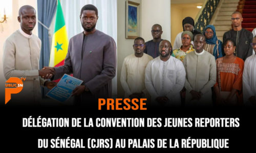 PRESSE : La Convention des Jeunes Reporters du Sénégal (CJRS) reçu au palais de la République