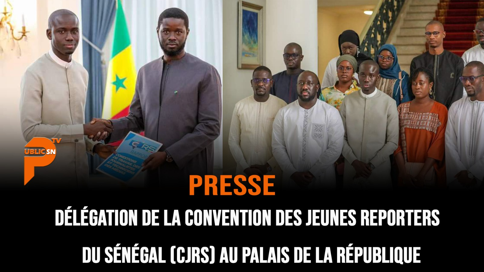 Lire la suite à propos de l’article PRESSE : La Convention des Jeunes Reporters du Sénégal (CJRS) reçu au palais de la République